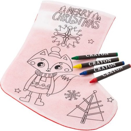 Chaussette de Noël à Colorier Jasleen