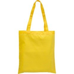 Sac shopping personnalisé en rPET  Anaya Matières : polyester Couleurs : jaune cadeau affaires élégant
