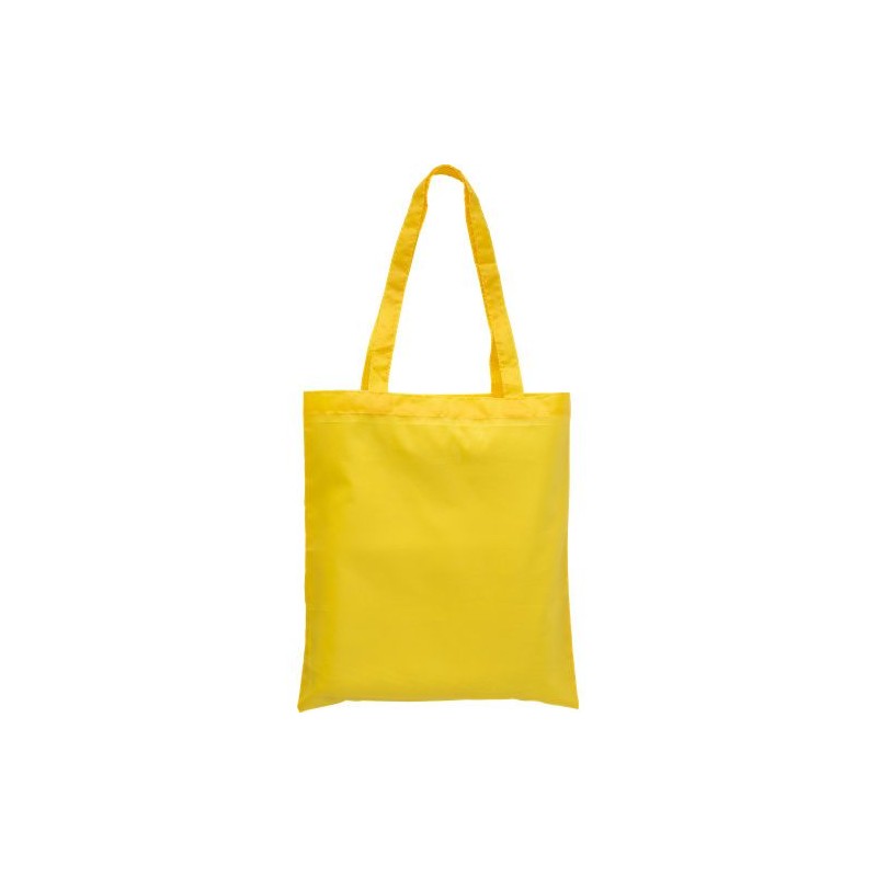 Sac shopping personnalisé en rPET  Anaya Matières : polyester Couleurs : jaune cadeau affaires élégant