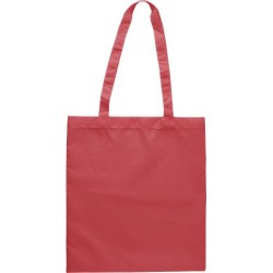 Sac shopping personnalisé en rPET  Anaya Matières : polyester Couleurs : rouge goodies publicitaire événementiel