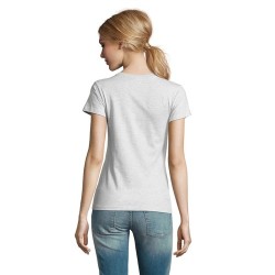 T-Shirt Femme Personnalisé 190g Confort et Style - Imperial Women Matières : coton Taille textile : M Couleurs : blanc chiné imp