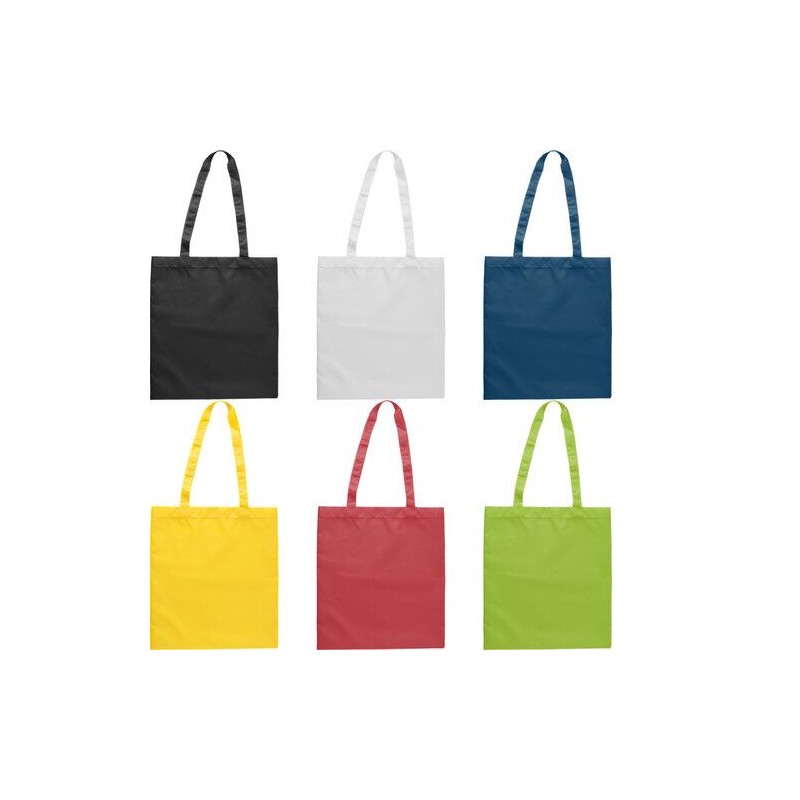Sac shopping personnalisé en rPET  Anaya Matières : polyester Couleurs : vert citron goodies entreprise design