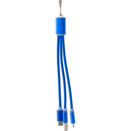 Câble de Charge Personnalisé Pratique - Alvin Matières : métal Couleurs : noir cadeau collaborateur premium