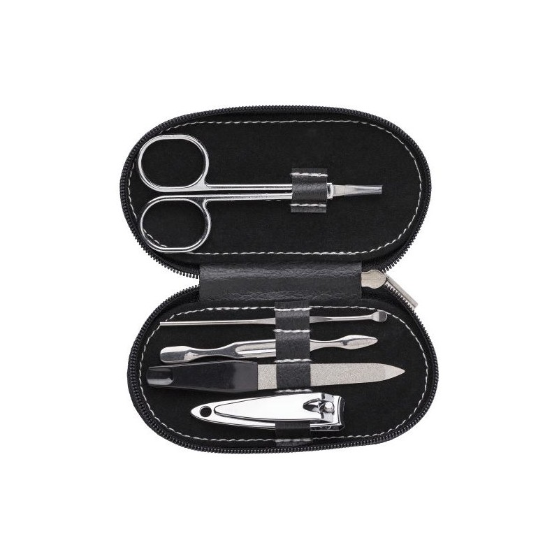 Set de Manucure Personnalisé Éco-responsable Blake - Outils Beauté Matières : acier inoxydable Couleurs : noir