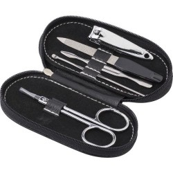 Set de Manucure Personnalisé Éco-responsable Blake - Outils Beauté Matières : acier inoxydable Couleurs : noir cadeau entreprise
