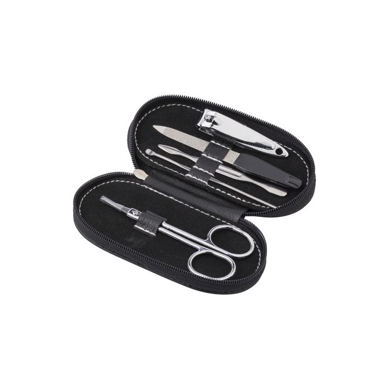 Set de Manucure Personnalisé Éco-responsable Blake - Outils Beauté Matières : acier inoxydable Couleurs : noir cadeau entreprise