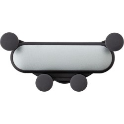 Support de téléphone personnalisé en ABS - Laura Matières : silicone Couleurs : argenté