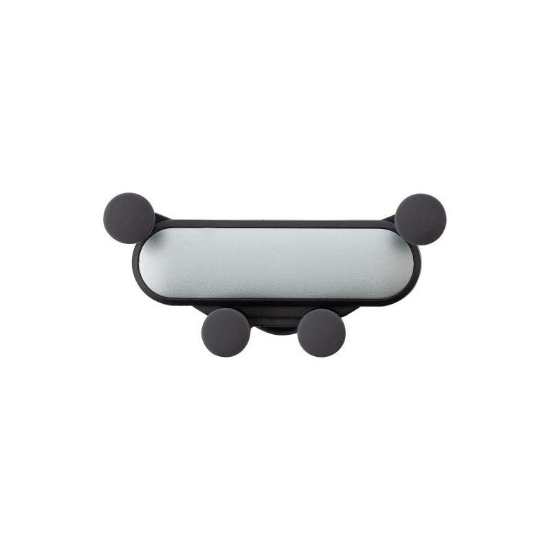 Support de téléphone personnalisé en ABS - Laura Matières : silicone Couleurs : argenté