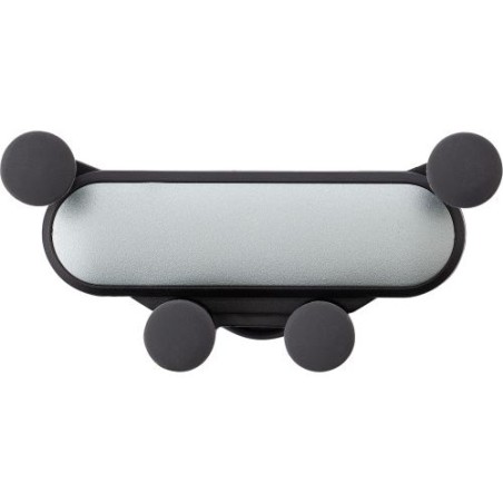 Support de téléphone personnalisé en ABS - Laura Matières : silicone Couleurs : argenté