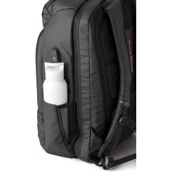 Sac à dos  porte-ordinateur en PU personnalisé USB Rishi Matières : polyester Couleurs : noir livraison express 24h 48h