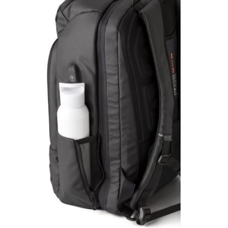 Sac à dos  porte-ordinateur en PU personnalisé USB Rishi Matières : polyester Couleurs : noir livraison express 24h 48h