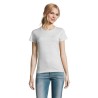 T-Shirt Femme Personnalisé 190g Confort et Style - Imperial Women Matières : coton Taille textile : XL Couleurs : blanc chiné pe