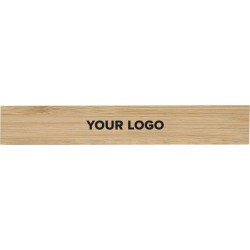 Règle en bambou  de 15 cm - Greta Matières : bambou Couleurs : brun marquage laser ultra précis