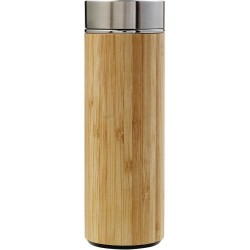 Bouteille isotherme  de 420 ml en bambou Yara Matières : bambou Couleurs : brun 2