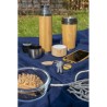Bouteille isotherme  de 420 ml en bambou Yara Matières : bambou Couleurs : brun cadeau entreprise pas cher