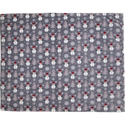 Couverture personnalisée en polyester de 260 g/m² - Michelle Matières : polaire Couleurs : gris