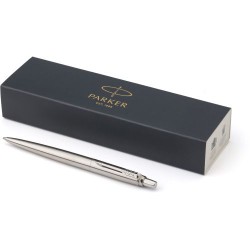 Stylo bille personnalisé élégant Parker Jotter Matières : métal Couleurs : argenté cadeau client original