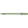 Stylo bille personnalisé en plastique givré Baron Matières : nickel Couleurs : vert livraison express 24h 48h