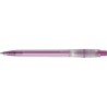 Stylo bille personnalisé en plastique givré Baron Matières : nickel Couleurs : rose goodies publicitaire événementiel