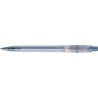 Stylo bille personnalisé en plastique givré Baron Matières : nickel Couleurs : bleu clair objet promotionnel éco-responsable