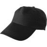Casquette personnalisée en coton 5 panneaux - Lisa Matières : coton Couleurs : noir
