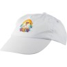 Casquette personnalisée en coton 5 panneaux - Lisa Matières : coton Couleurs : blanc personnalisation sur mesure