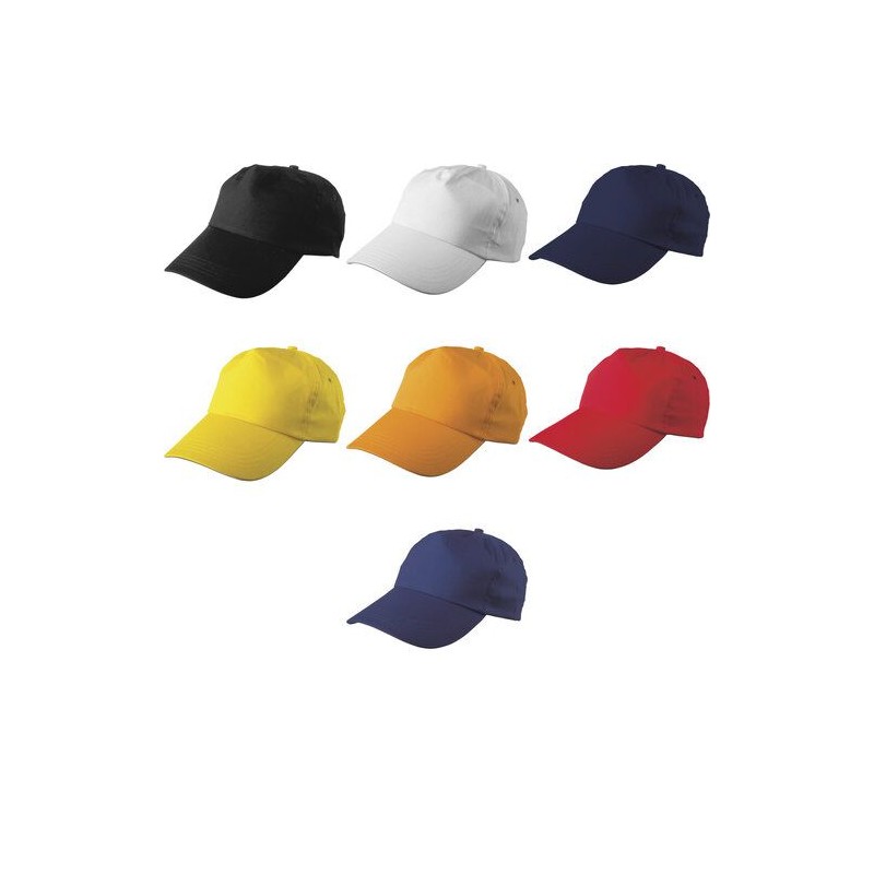 Casquette personnalisée en coton 5 panneaux - Lisa Matières : coton Couleurs : bleu cadeau collaborateur premium