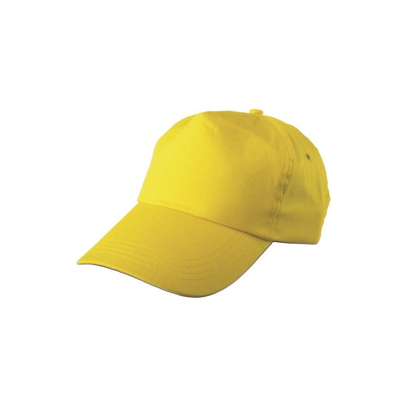 Casquette personnalisée en coton 5 panneaux - Lisa Matières : coton Couleurs : bleu cadeau entreprise pas cher