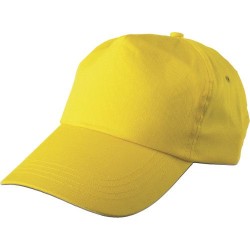 Casquette personnalisée en coton 5 panneaux - Lisa Matières : coton Couleurs : rouge goodies publicitaire durable