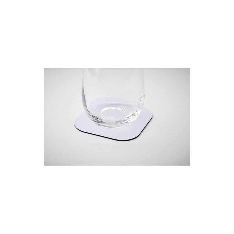 Sous-verre personnalisé  à sublimation LIENZO Matières : caoutchouc Couleurs : blanc impression haute définition