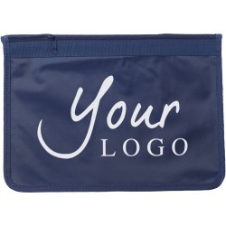 Porte-documents zippé A4 personnalisé idéal pour le bureau - Giuseppe Matières : nylon Couleurs : noir cadeau collaborateur prem