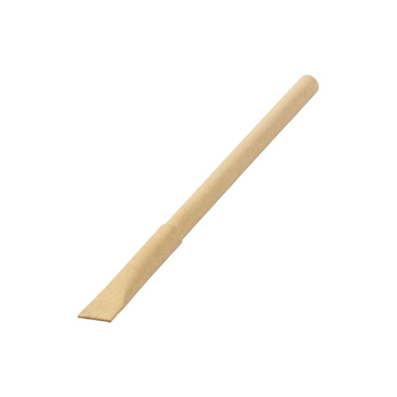 Stylo bille  en carton recyclé personnalisé Madalena Matières : carton Couleurs : brun cadeau collaborateur premium