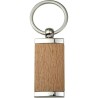 Porte-clés Personnalisé en Bois et Métal - Jennie Matières : bois Couleurs : brun