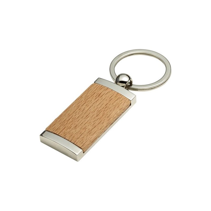 Porte-clés Personnalisé en Bois et Métal - Jennie Matières : bois Couleurs : brun livraison express 24h 48h