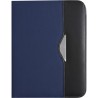 Conférencier A4 personnalisé en polyester 600D - Ivo Matières : synderme Couleurs : bleu impression haute définition