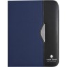 Conférencier A4 personnalisé en polyester 600D - Ivo Matières : synderme Couleurs : bleu objet promotionnel éco-responsable