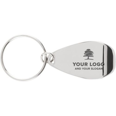 Porte-clés Décapsuleur Pratique et Personnalisé - Alma Matières : fer Couleurs : argenté personnalisable avec votre logo