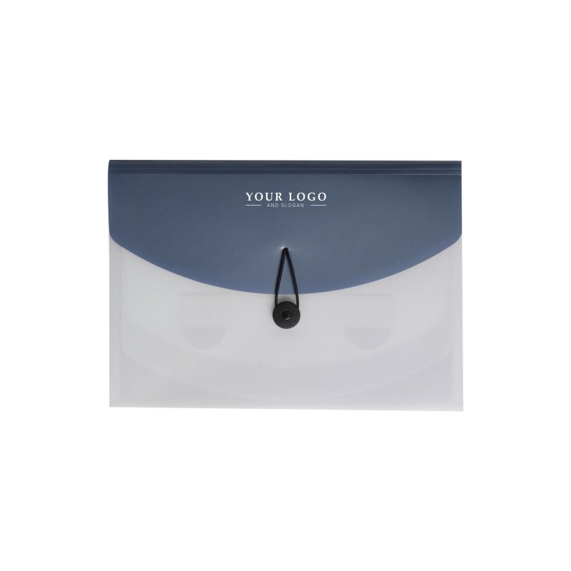 Pochette  personnalisée A4 en PP - Louise Matières : plastique Couleurs : noir livraison express 24h 48h