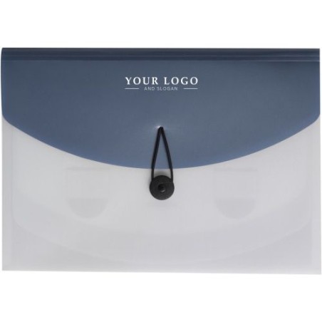 Pochette  personnalisée A4 en PP - Louise Matières : plastique Couleurs : noir livraison express 24h 48h