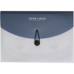 Pochette  personnalisée A4 en PP - Louise Matières : plastique Couleurs : bleu clair objet promotionnel éco-responsable