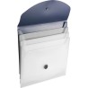 Pochette  personnalisée A4 en PP - Louise Matières : plastique Couleurs : bleu clair personnalisation rapide en France