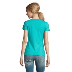 T-Shirt Femme Personnalisé 190g Confort et Style - Imperial Women Matières : coton Taille textile : L Couleurs : bleu caraïbes g