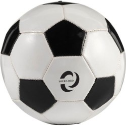 Ballon de football personnalisé publicitaire - Ariz Matières : caoutchouc Couleurs : blanc cadeau entreprise pas cher