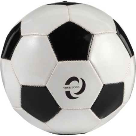 Ballon de football personnalisé publicitaire - Ariz Matières : caoutchouc Couleurs : blanc cadeau entreprise pas cher