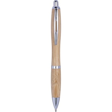 Stylo bille  en bambou personnalisé Carson Matières : bambou Couleurs : brun