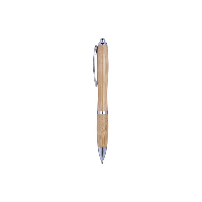 Stylo bille  en bambou personnalisé Carson Matières : bambou Couleurs : brun cadeau entreprise pas cher