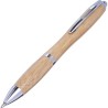 Stylo bille  en bambou personnalisé Carson Matières : bambou Couleurs : brun impression haute définition