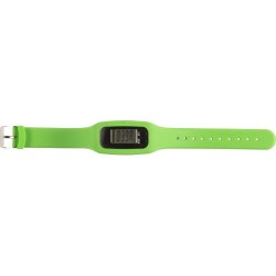 Podomètre personnalisé en silicone alliant précision et style - Tahir Matières : silicone Couleurs : vert citron cadeau entrepri