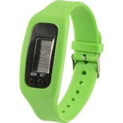 Podomètre personnalisé en silicone alliant précision et style - Tahir Matières : silicone Couleurs : vert citron accessoire évén