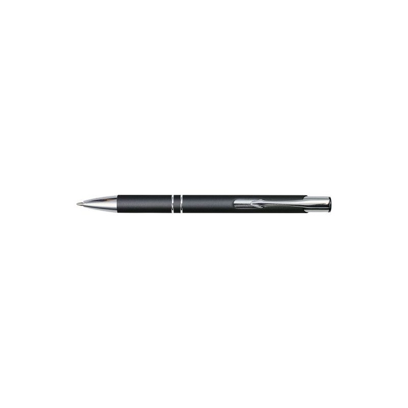 Stylo bille en métal personnalisable Yvette Matières : aluminium Couleurs : noir
